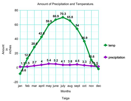 Taiga Temperature Chart